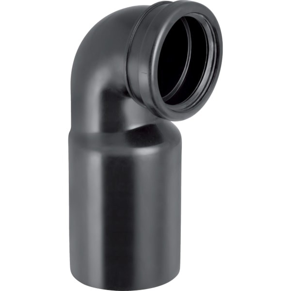 Geberit PE Wand-WC-Bogen 90 Gr DN100/90 für senkrechte Montage