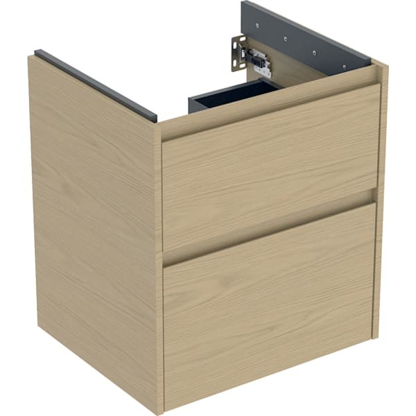 Geberit Renova Plan Unterschrank für Waschtisch, mit zwei Schubladen: 54.6x60.6x44.6cm, 504026PS1
