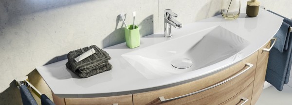 Pelipal Cassca Mineralmarmor-Waschtisch MMWTR64-1490, B:1490, H:50, T:505mm