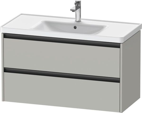 Duravit Ketho.2 Waschtischunterbau wandhängend Betongrau Matt 984x455x549 mm - K25284007070000