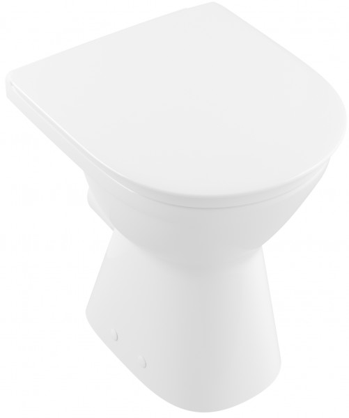 Villeroy & Boch ViCare Flachspül-WC spülrandlos, bodenstehend, mit DirectFlush, Weiß Alpin