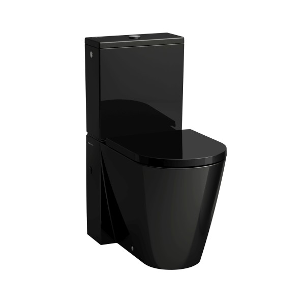 LAUFEN Stand-WC für Kombination Kartell · LAUFEN schwarz glänzend, spülrandlos, , 8.2433.7.020.000.