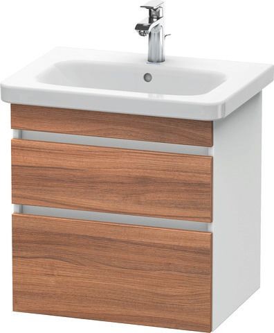 Duravit DuraStyle Waschtischunterbau wandhängend Nussbaum & Weiß Matt 580x448x610 mm - DS648007918