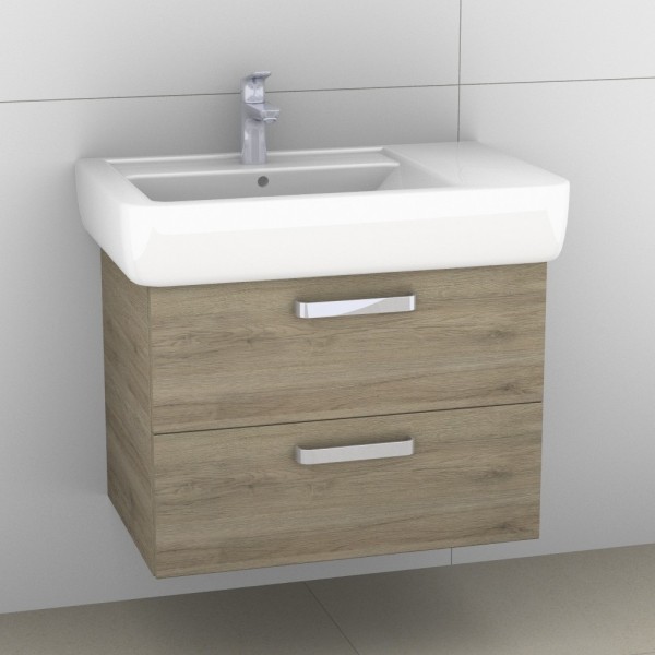 Artiqua 413 Waschtischunterschrank für Renova Plan 122180 Sanremo Eiche quer NB, 413-WU2L-K19-7144-4