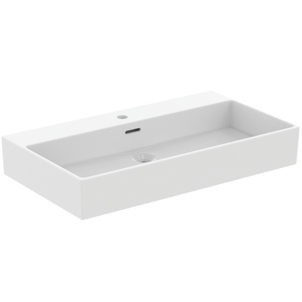 Ideal Standard Waschtisch Extra 815 mm 1 Hahnloch mit Überlauf Seidenweiss, R0537V1