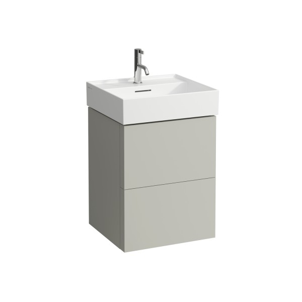 LAUFEN Waschtischunterschrank Kartell f.WT H810332 2 Schubladen 600x480x450 kieselgrau, H40750903364