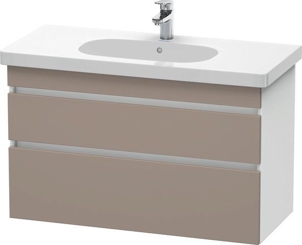 Duravit DuraStyle Waschtischunterbau wandhängend Basalt & Weiß Matt 1000x453x610 mm - DS648504318
