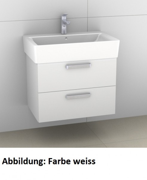 Artiqua 412 Waschtischunterschrank für Connect Cube E7736 Sangallo Grau quer, 412-WU2L-I16-7152-432