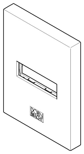 Dornbracht Abdeckung Ersatzteile 90277803800 80 x 60 x 9 mm Platin gebürstet