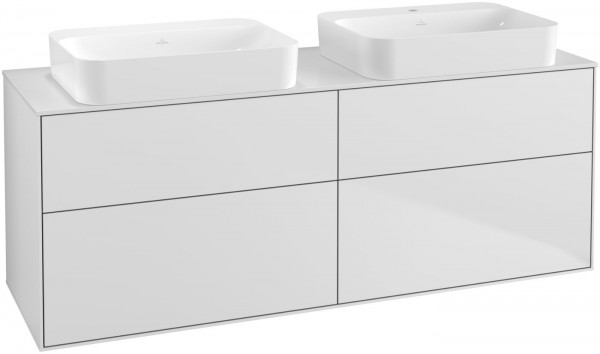 Villeroy & Boch Waschtischunterschrank Finion G72 1600x603x501mm Wandbel f. 2 Waschtische, G72100MT