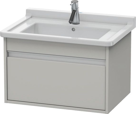 Duravit Ketho Waschtischunterbau wandhängend Betongrau Matt 650x455x410 mm - KT666300707