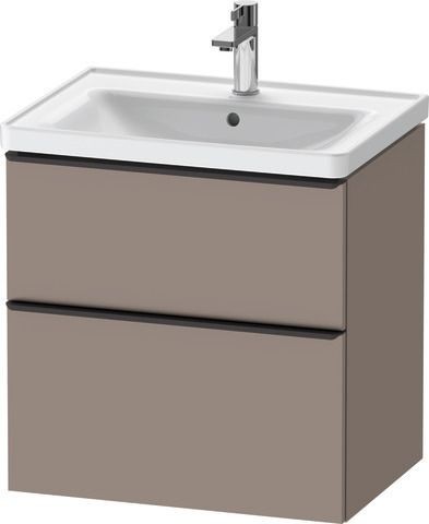 Duravit D-Neo Waschtischunterbau wandhängend Basalt Matt 634x452x625 mm - DE43540BD430000