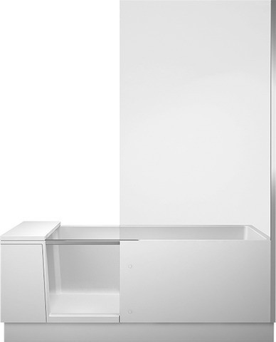 Duravit Shower + Bath Badewanne mit Tür Weiß Matt 1700x750 mm - 700404000000000