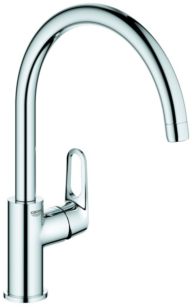 Grohe Einhand-Spültischbatterie BauFlow 31538_1 hoher Auslauf GROHE ZERO chrom, 31538001