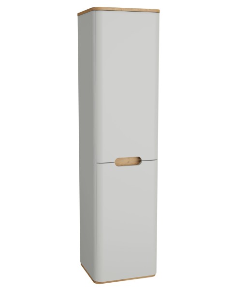 VitrA Sento Hochschrank 2 Türen Türanschlag rechts Hellgrau Matt,66023