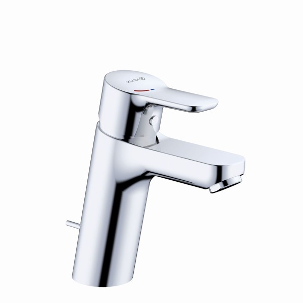 Kludi PURE & EASY Waschtischarmatur 100 EcoPlus, m. Metallablaufg. chrom, 372930565WR4