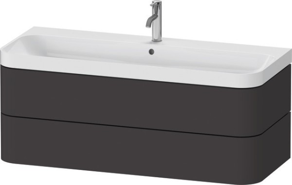 Duravit Happy D.2 Plus c-shaped Set wandhängend Graphit 1175x490x480 mm - HP4349O80800000