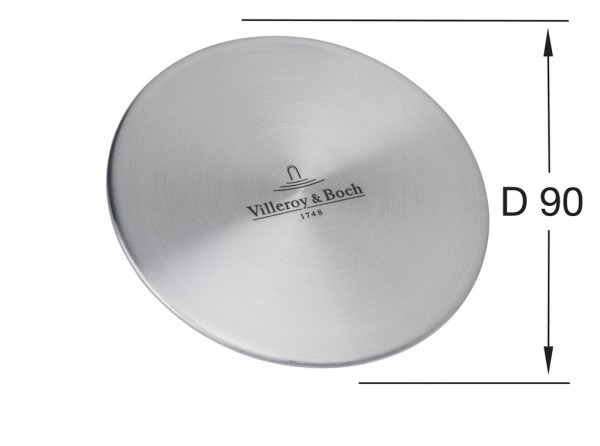Villeroy & Boch Ventilabdeckung 115x115mm aus Edelstahl Anthracite, 96241505
