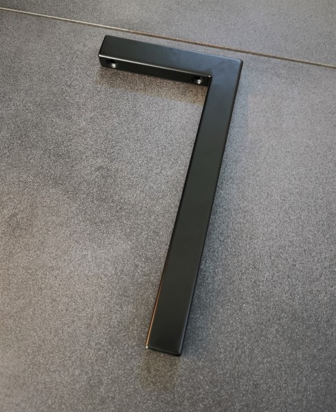 Neuesbad L-Konsolenträger (1 Stück) 30cm, Edelstahl V2A schwarz matt pulverbeschichtet