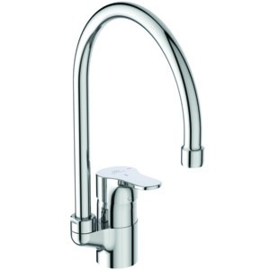 Ideal Standard Küchenarmatur Cerabase Ausladung 200mm hoher Auslauf Chrom, BD050AA
