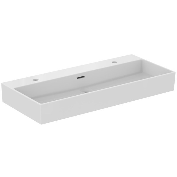 Ideal Standard Waschtisch Extra 1015mm je 1 Hahnloch mit Überlauf geschliffen Weiss, R055401