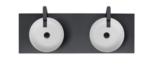 Duravit Sivida Aufsatzbecken rund 400mm, DuroCast Plus