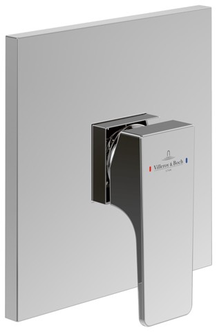 Villeroy & Boch Unterputz-Einhebel-Armatur Architectura Square 150x150x49mm Chrom