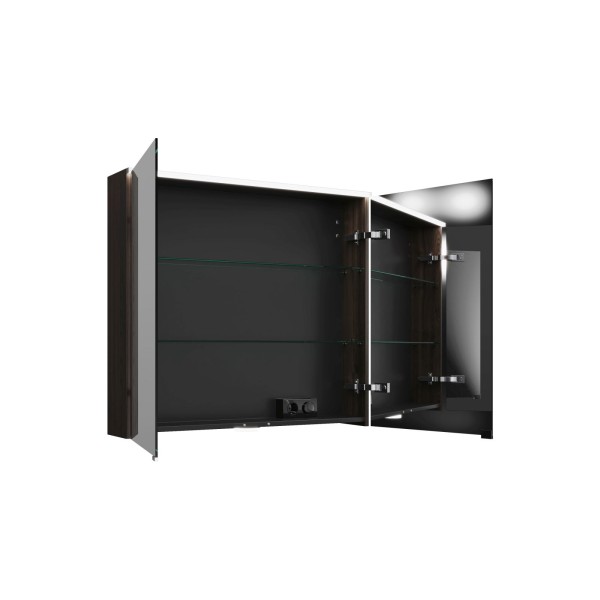 Burgbad Spiegelschrank Eqio 800x900x170 Marone Dekor Trüffel, SPGT090F2012