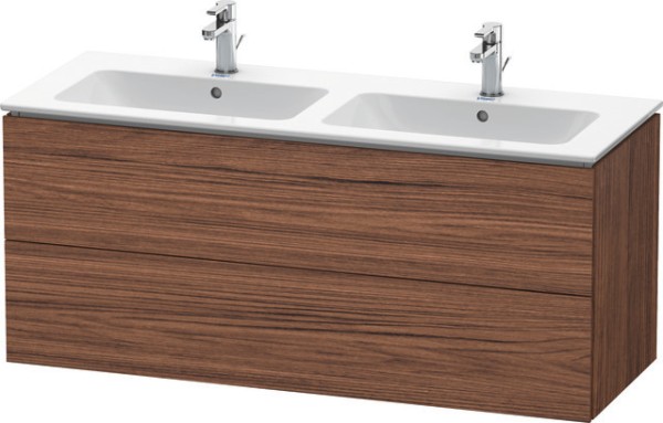 Duravit L-Cube Waschtischunterbau wandhängend Nussbaum dunkel Matt 1290x481x550 mm - LC625802121