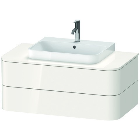 Duravit Happy D.2 Plus Konsolenwaschtischunterbau wandhängend Weiß Hochglanz 1000x550x408 mm - HP496