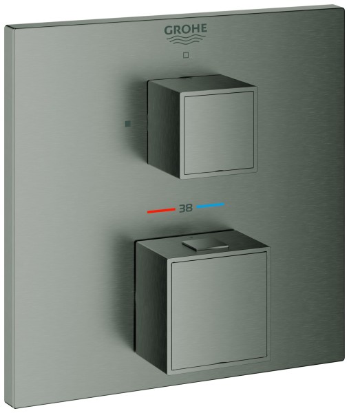 GROHE THM-Brausebatterie Grohtherm Cube 24153 FMS für 35600 hard graphite geb., 24153AL0