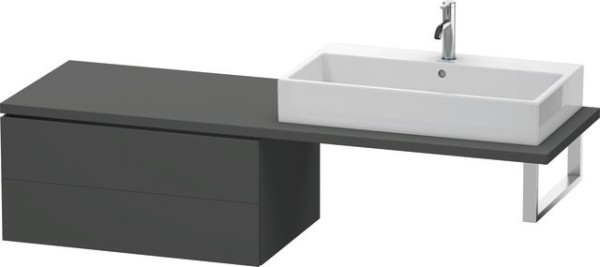 Duravit L-Cube Unterschrank für Konsole Graphit Matt 820x547x400 mm - LC583904949