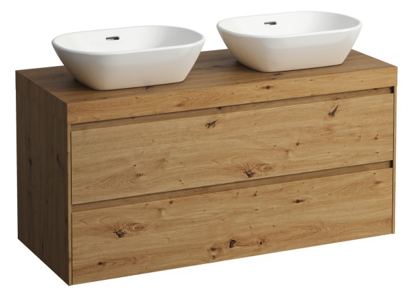 LAUFEN WTU+WT-Platte LANI 495x1185x580 m.Aus re+liPL.65mm(wildeiche)2Schubl wildeiche, H406574112267