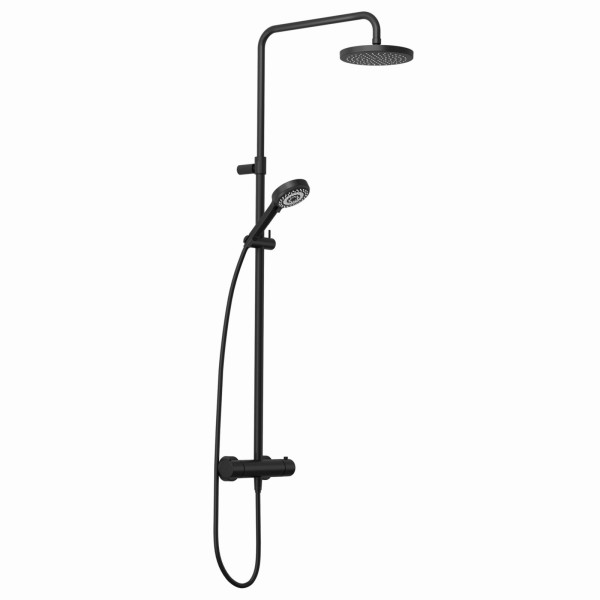 Kludi DIVE DIVE S 3S Thermostat Dual Shower System mattschwarz, 6807939-00