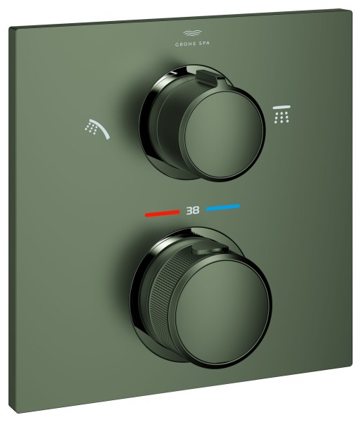 GROHE Thermostat-Brausebatterie Allure 29181_2 für Rapido SmartBox satin graphite, 29181MG2