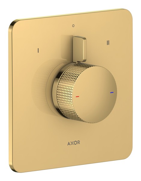 Hansgrohe Brausemischer Unterputz AXOR Citterio C 2 Verbraucher Cubic cut polished gold optic , 49