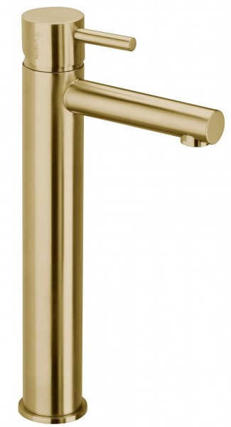 Herzbach Design iX Waschtisch-ELB Schaft ohne Ablauf Edelstahl Brass, 21.133200.2.41