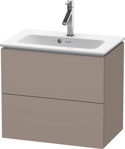 Duravit L-Cube Waschtischunterbau wandhängend Basalt Matt 620x391x550 mm - LC625604343