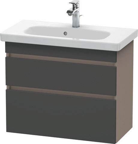 Duravit DuraStyle Waschtischunterbau wandhängend Graphit & Basalt Matt 730x368x610 mm - DS649904943