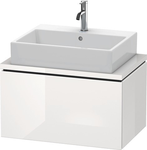 Duravit L-Cube Konsolenwaschtischunterbau wandhängend Weiß Hochglanz 720x477x400 mm - LC580108585