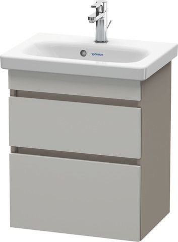 Duravit DuraStyle Waschtischunterbau wandhängend Betongrau & Basalt Matt 500x368x610 mm - DS64030074