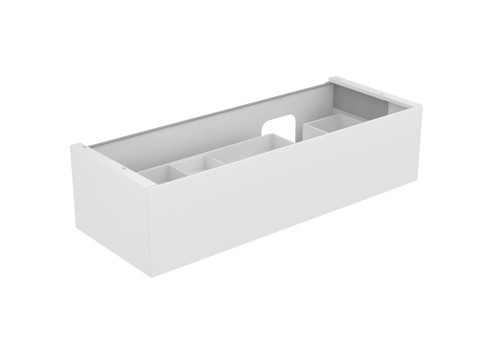 Keuco Waschtischunterschrank Edition 11 31266, 1 Front-Auszug Bel. weiß/Glas weiß, 31266300100