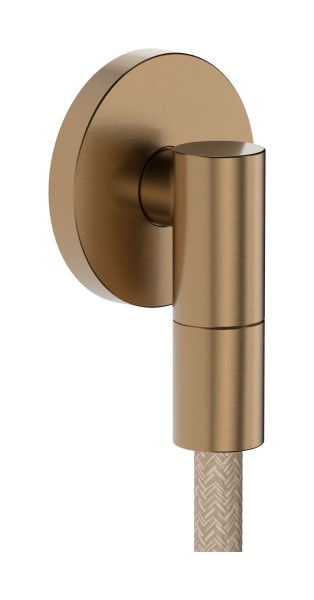 Hansgrohe Wandanschluss FixFit Fine S mit Rückflussverhinderer brushed bronze , 28882140