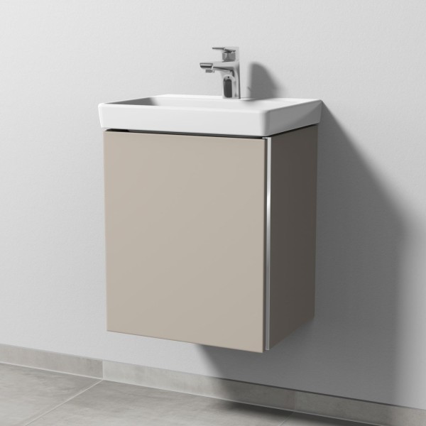 Sanipa 3way Waschtischunterbau zu Villeroy & Boch Avento Waschtisch mit 1 Tür, Kaschmir-Matt