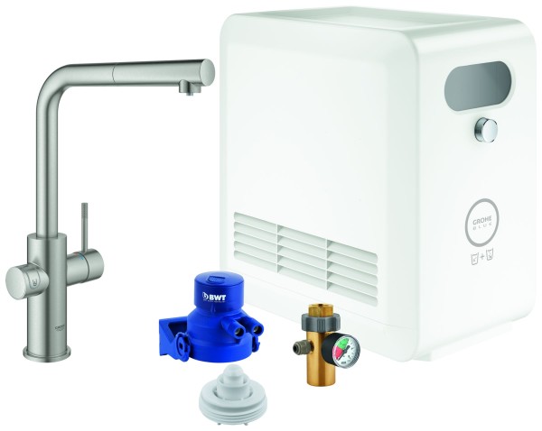 GROHE Blue Professional StarterKit 31326 L-Auslauf azb. Bluetooth/WIFI supersteel, 31326DC2