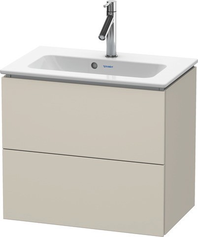 Duravit L-Cube Waschtischunterbau wandhängend Taupe Matt 620x391x550 mm - LC625609191