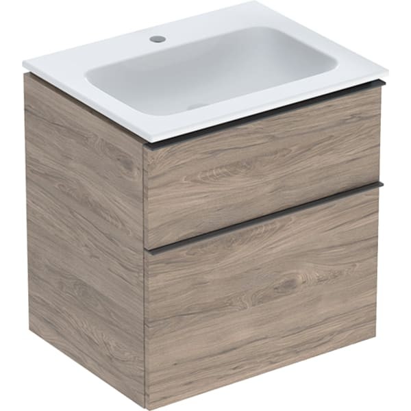 Geberit iCon Set Möbel-Waschtisch mit Unterschrank, 2 Schubladen