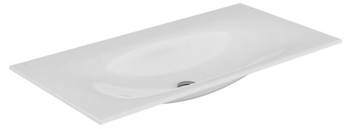 Keuco Keramikwaschtisch Edition 11 31150, B: 1055, H: 17, T: 538 mm, mit Oberflächenversiegelung Cle