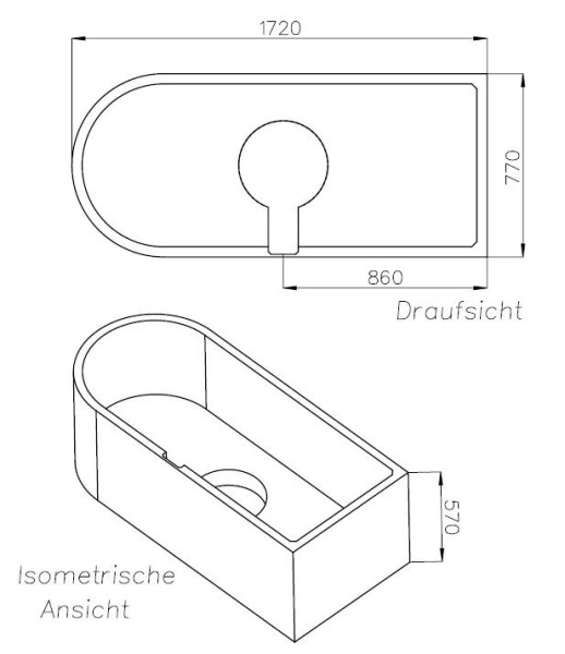 Neuesbad Wannenträger für Bette Starlet 2 175x80 oval