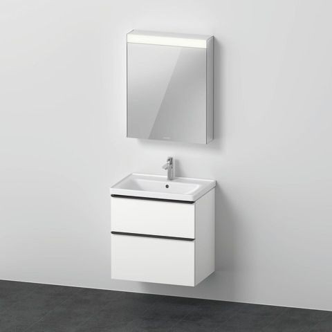 Duravit D-Neo Möbelwaschtisch mit Waschtischunterbau und Spiegelschrank 650x480x2000 mm - DE0115L181